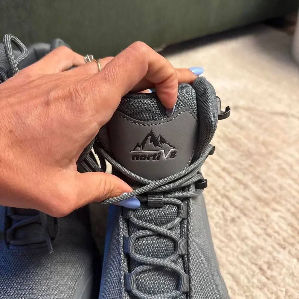 Nortiv 8 Men's Grey Waterproof Hiking Boots
